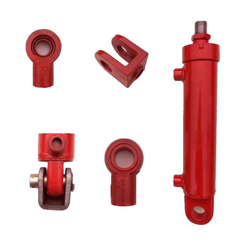 液压缸油顶5吨63缸径双向液压油缸工程油缸泵站动力单元小型油缸6