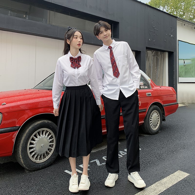 毕业季班服夏季英伦学院风初中高中学生运动会合唱演出服校服套装