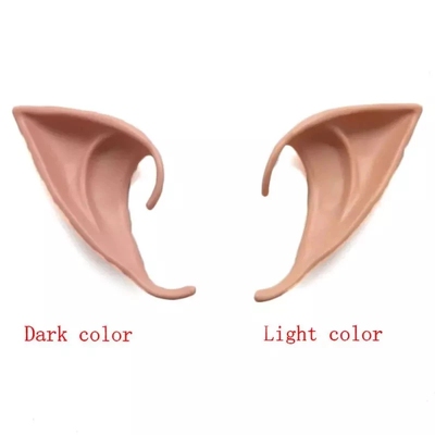 1Pair Halloween Latex Elf Ears High Simulation Soft Harmless