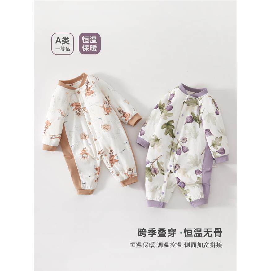婴儿连体衣恒温夹棉保暖