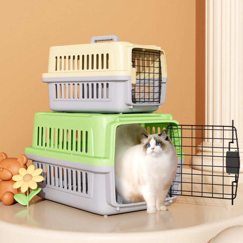 宠物用品航空箱猫咪就医托运箱猫笼狗笼子小型犬运输箱透气轻便