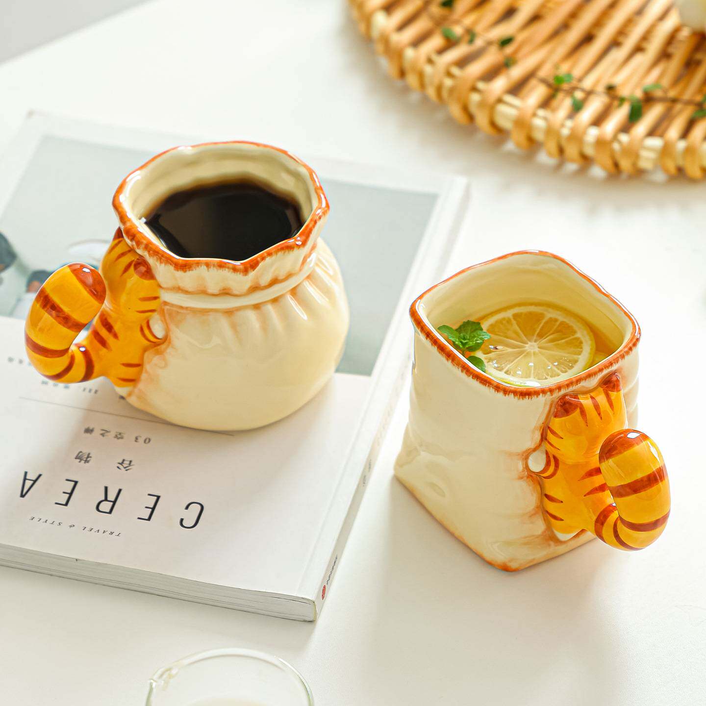 猫咪杯子结婚礼物马克杯情侣杯对杯大容量陶瓷水杯牛奶杯生日礼物