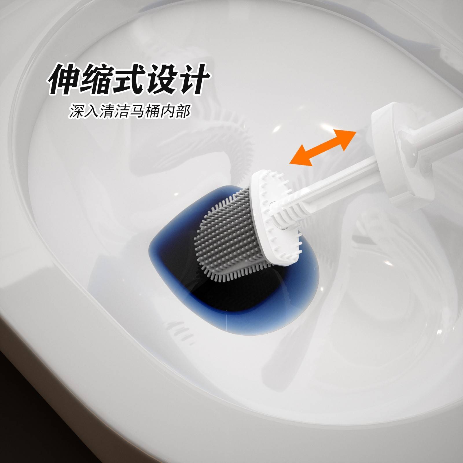 新款创意马桶刷无死角洗脸巾家用洗厕所卫生间新款清洁长柄洁厕刷