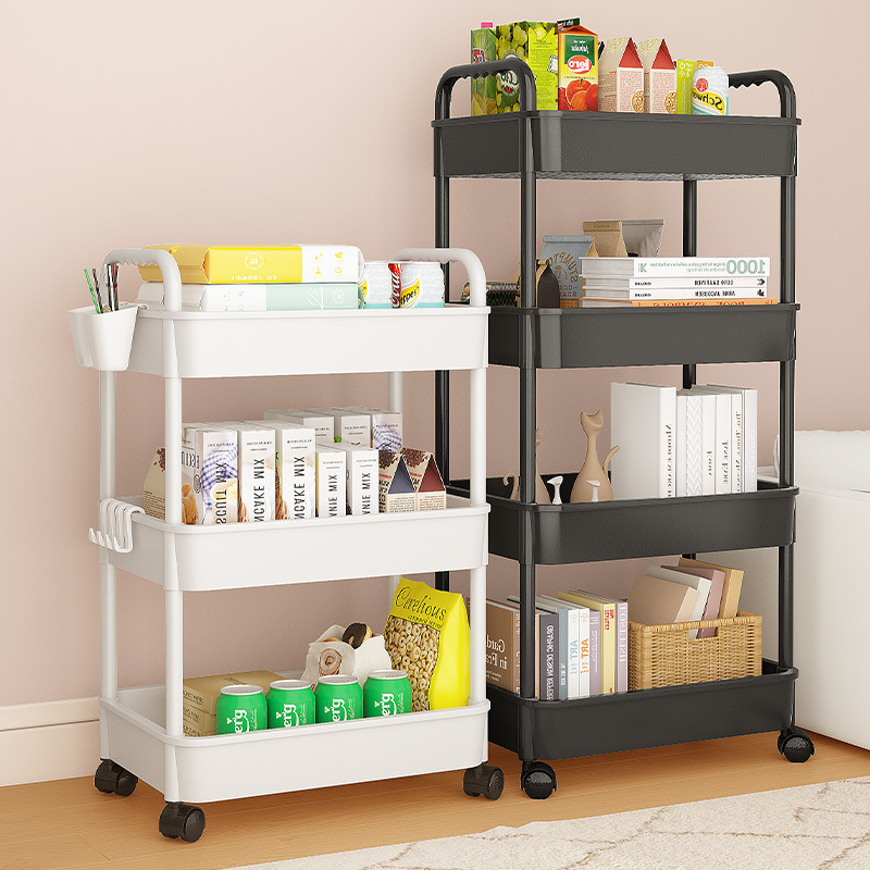 小推车置物架厨房落地卧室多层婴儿零食移动浴室卫生间收纳储物架