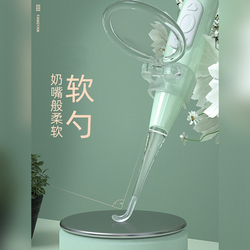 新款发光耳勺可充电掏耳勺套装耳屎镊子挖耳勺带灯家用