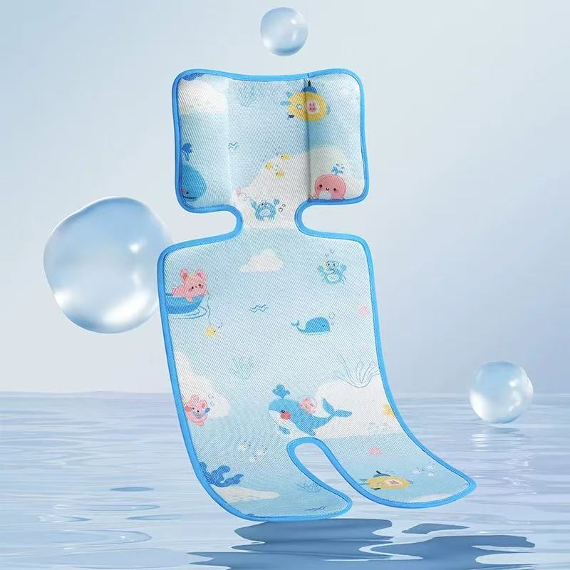 婴儿车凉席宝宝推车凉席通用型夏季坐垫儿童冰丝竹席推车凉垫夏天