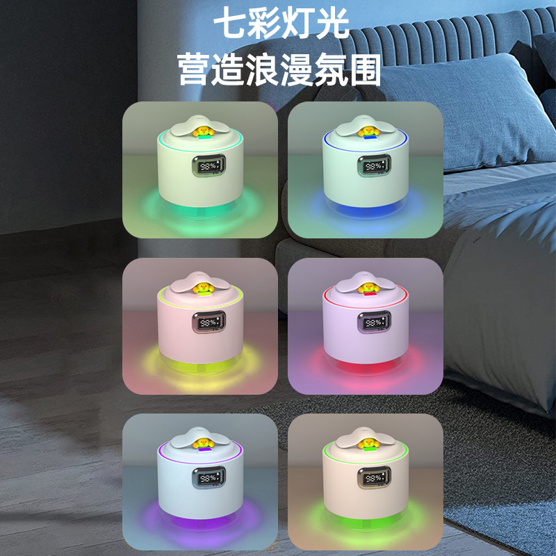 新款家用小型空气增湿桌面办公室小型大喷雾加湿器静音卧室