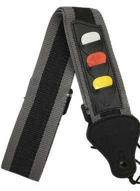 Guitar Strap with 3 Plectrum Holder Guitar Accessories for