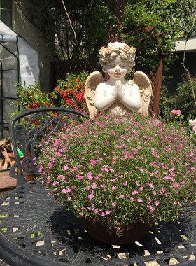 天使雕塑摆件复古欧式怀旧花园庭院别墅桌面装饰礼物客厅花店造景