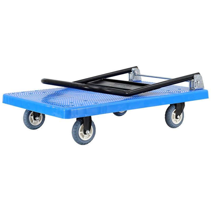 搬运宝(BYB)超强轻音小推车平板车手推车折叠手拉车推车拉货车塑