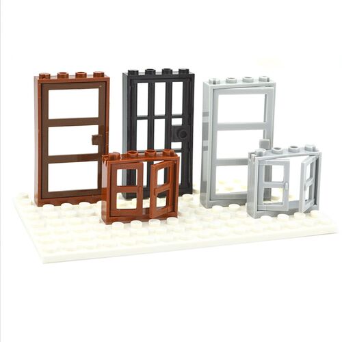 极速City Friends House MOC Parts Fence Stairs Ladder Buildin