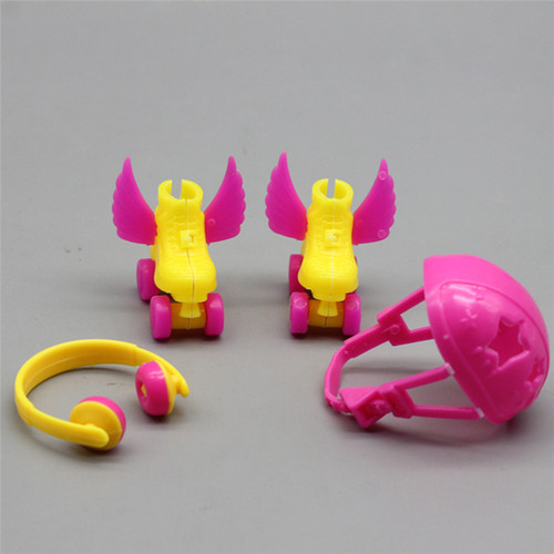 极速New 4PCS/Set Decorative Roller Skate Fancy Doll Shoes he