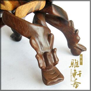 红木雕刻工艺品摆件 实木质佛手果盆盆架果盘架中式客厅家居摆设