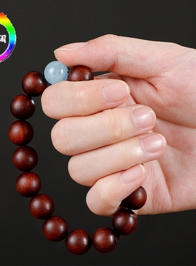 轩堂阁小叶紫檀手串本命佛生肖男款男士老料檀香木文玩佛珠手链女