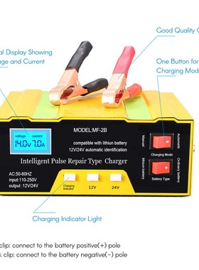 12 V/24V Batterys Chargers Device Intelligent Pulse Fix Type