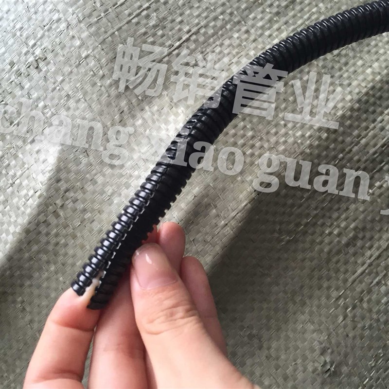 PE塑料开口波纹管PP阻燃汽车线束套管刨开式波浪管室外防晒抗老化