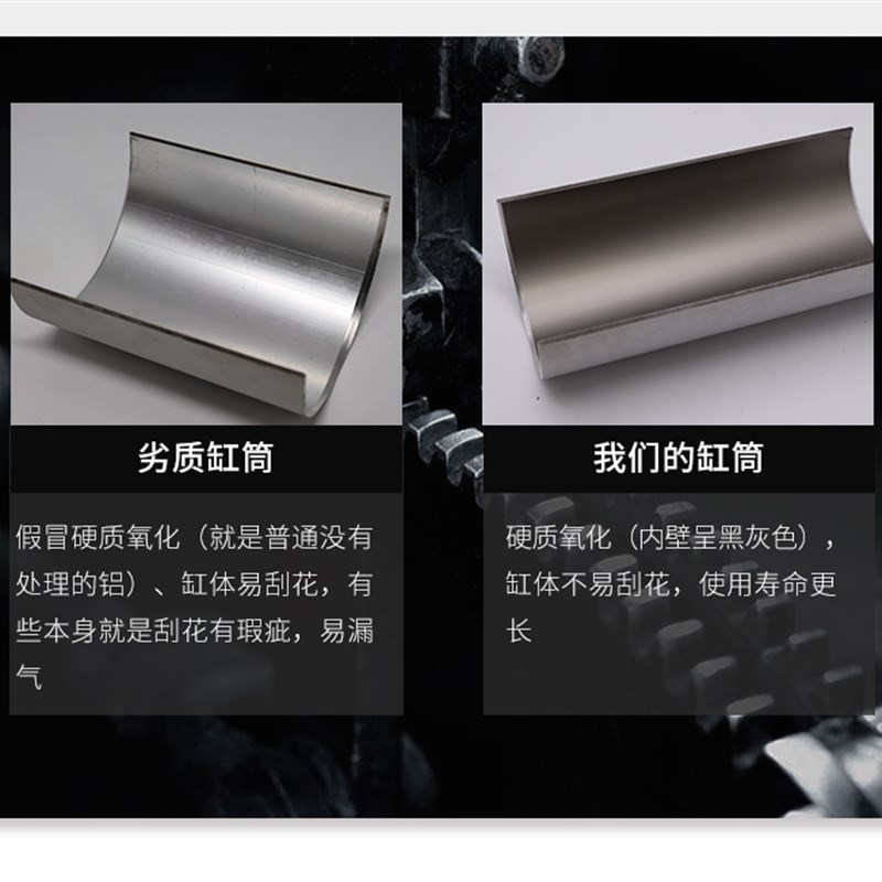 标准气缸亚德客型小型气动大推力SC32X40X50X63X80X100X125X160-S
