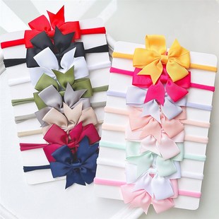 Elastic Girl Nylon For Band Hair Headband Baby Cute set 8Pcs
