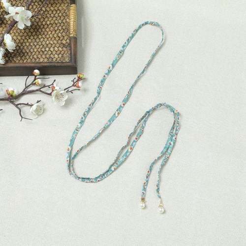 Floral skirt belt rope Korean version versatile fine belt ha