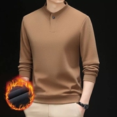 一件穿三季 2025秋冬新款 男士 双面德绒保暖宽松卫衣长袖 打底衫