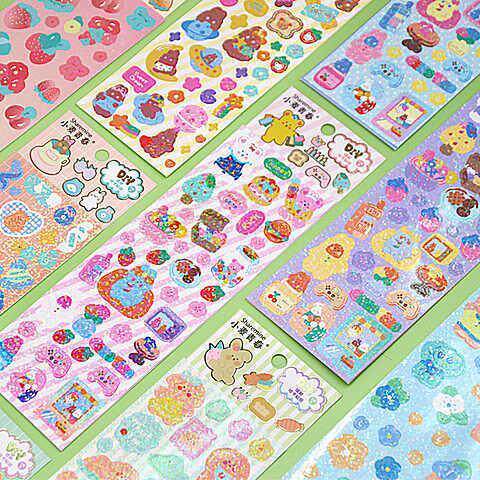 咕卡全套装欢乐桶咕咔咔盘盘砖异形圆形大号收纳盒加链子珠夹