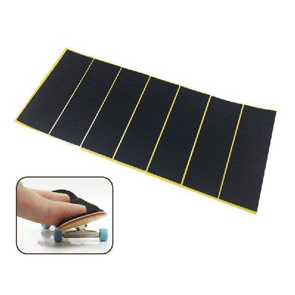10pcs Fingerboard Grip Tapes Black Wooden Fingerboard Deck