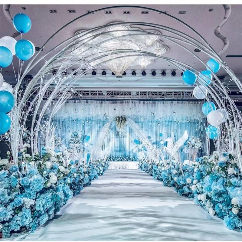 婚庆道具专用PVC管 舞台背景造型管婚礼路引异形架子可弯可直PC管