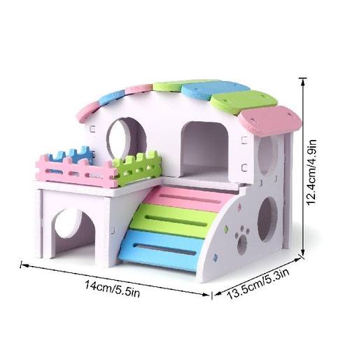 Hot Sale Wooden Hamster Nest Sleeping House villa Home