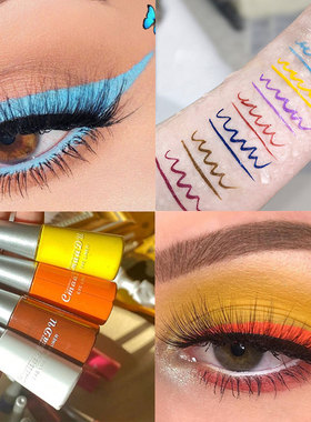 好货12 Colors Matte Liquid Eyeliner Pencil Waterproof Colorf