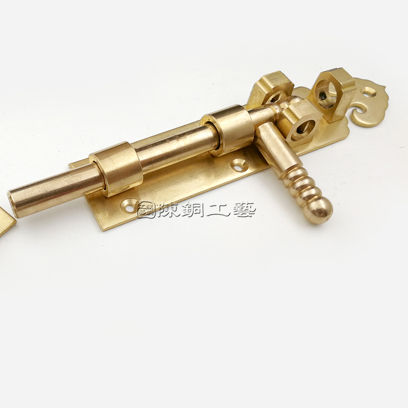 铜插销门锁插销式大门插销门栓固定器防盗门销天地木门插销锁加长