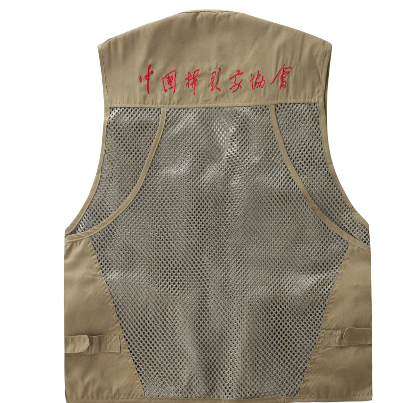 中国摄影家协会定制摄影马甲真品背心中老年马甲钓鱼摄影导演