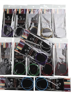 looen/朗恩环形针编织工具毛衣针不锈钢棒针毛线织针手工循环套