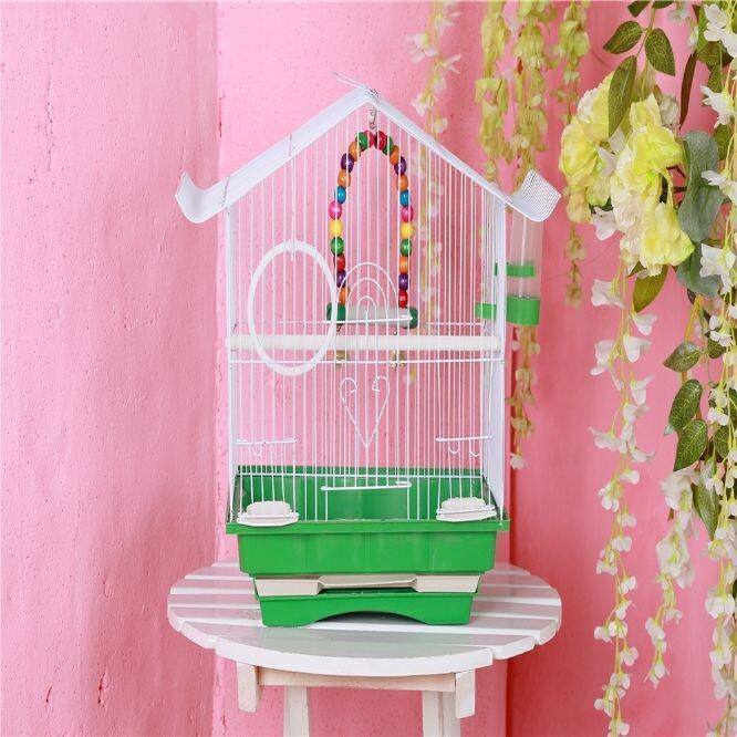 特价虎皮牡丹鹦鹉鸟笼文鸟笼子小型鸟笼屋型鸟笼宠物鸟用品包邮