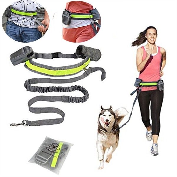 Pet Elastic Belt Running Dog Leash Set Hands Free Dog Leash
