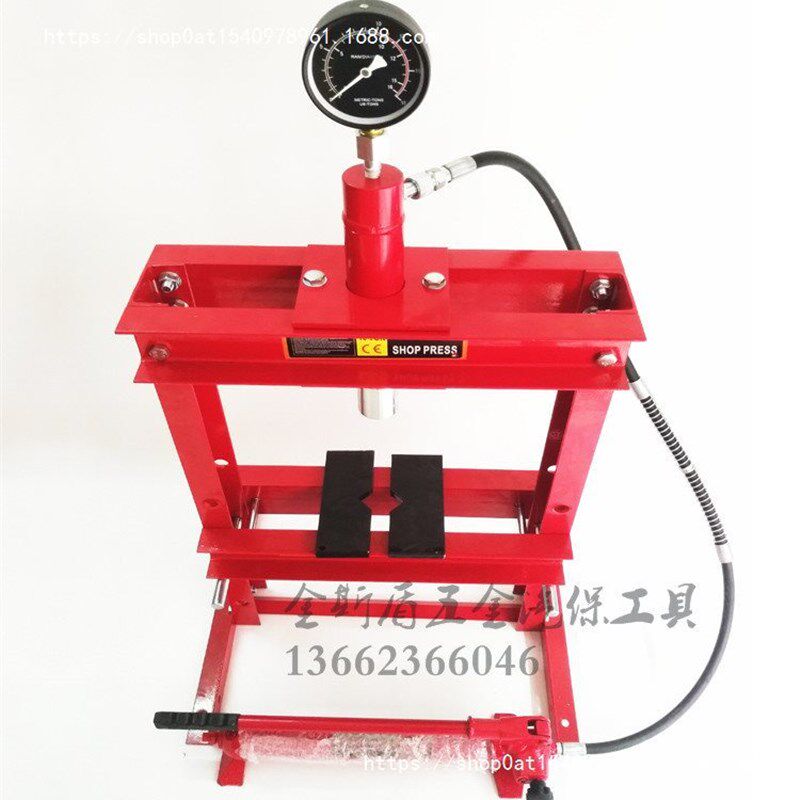 承压力机汽修手动小型台式油压机锻压液压机压床娃娃带表压机