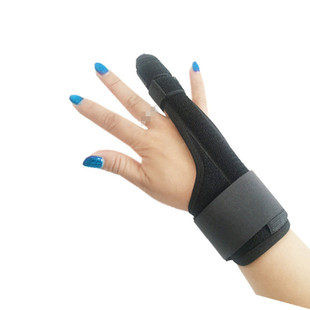 带钢板护指无名指扭伤护托掌骨骨折固定带保护套夹板腱鞘护具手指