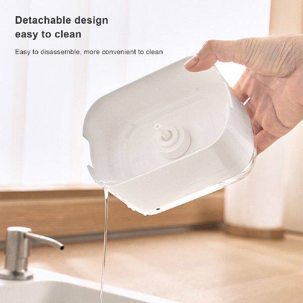 Kitchen Soap Holder Detachable Tray Allows