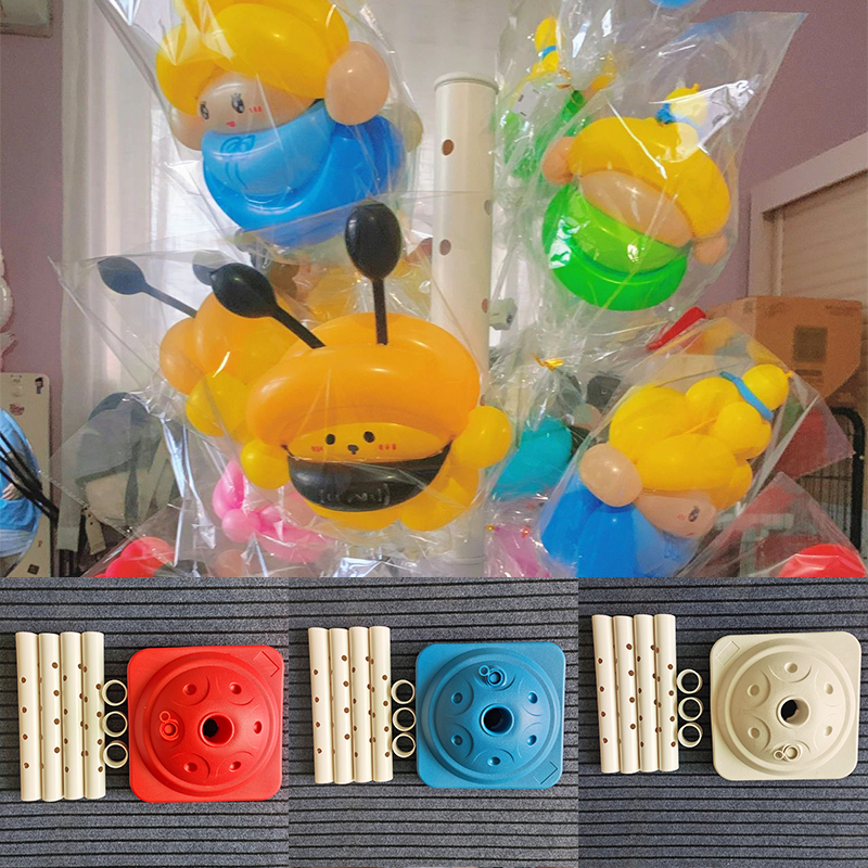 2023街卖气球支架波波球球杆展架气球陈列架子可拆卸注水底座