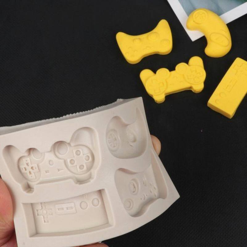 Bake Cake Mold 4hole Game Machine Fondant Silicone Jelly