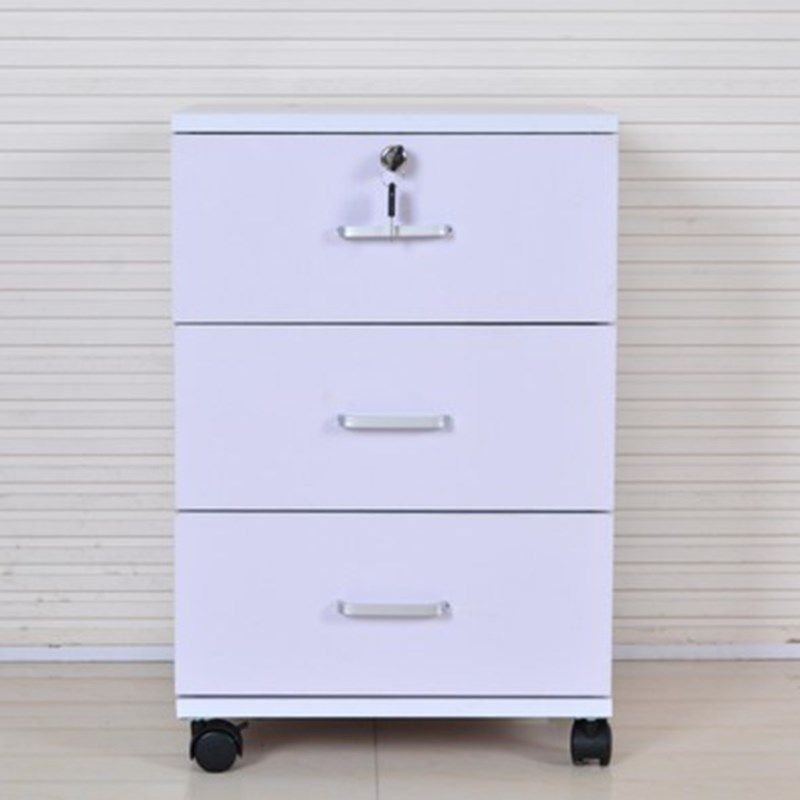 木质办公柜移动文件柜桌下副柜打印机放置柜矮柜办公室小储物柜子