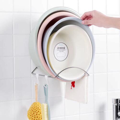 极速Household u space saving washbasin stand punch-free bath