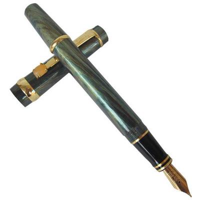 新品黑龙江友联2000钢笔螺旋帽美工明尖粗杆大号笔玛瑙镶嵌怀旧老