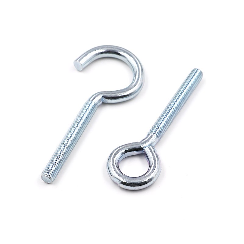 螺丝吊环m8m12挂钩加长螺栓羊角螺纹钉圆头羊眼吊环带圈带环m10m6