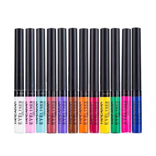 好货Waterproof Matte Colorful Eyeliner Pencil 12 Colors/kit