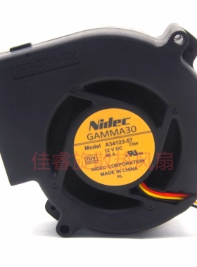 NIDEC GAMMA30 A34123-55/57/58 12V交换机0.46A散热风扇9733