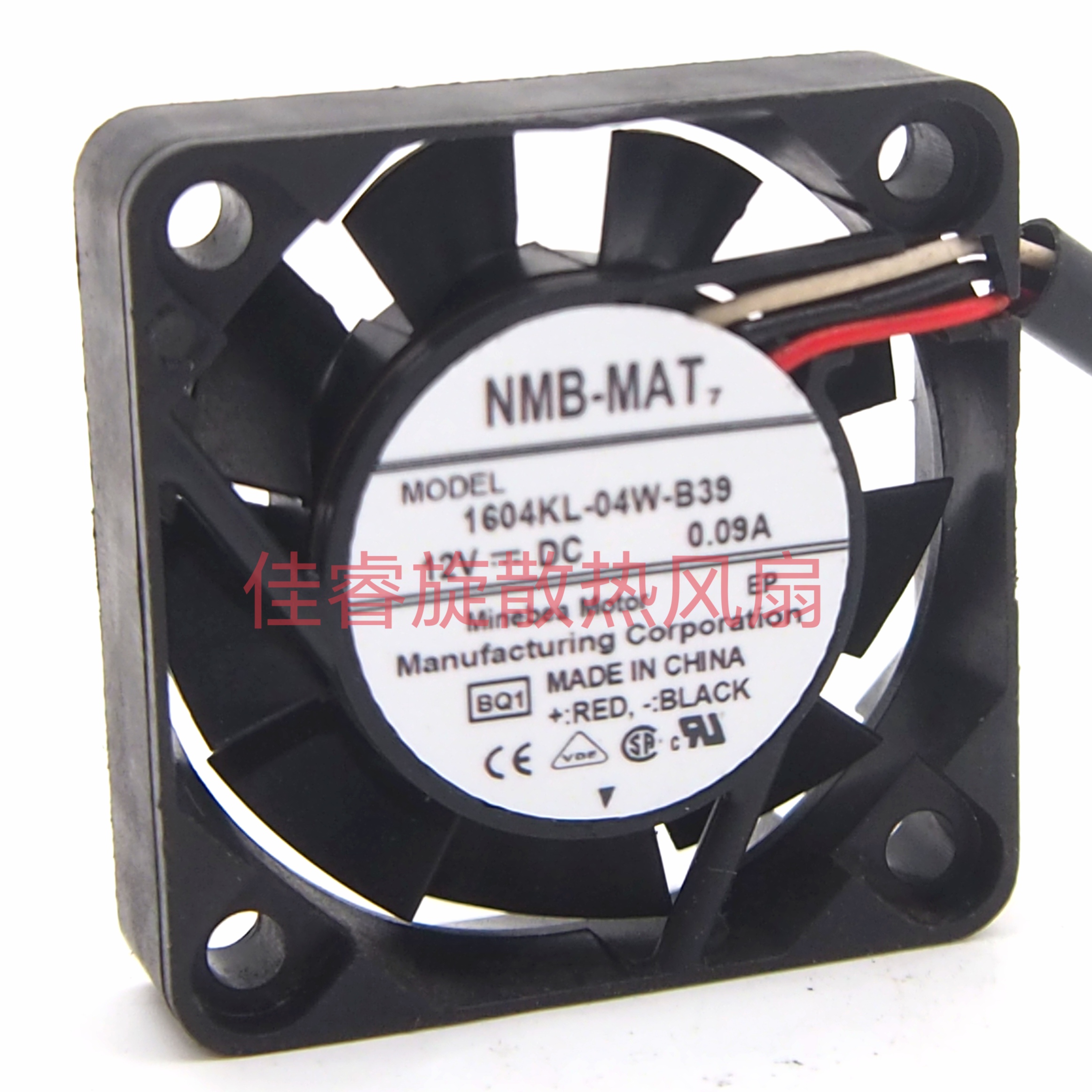 1604KL-04W-B39 NMB 4010 12V 0.09A 4cm安川伺服驱动器内部风扇