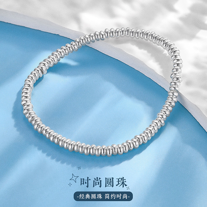 【热卖爆品】盘缠串珠足银手链