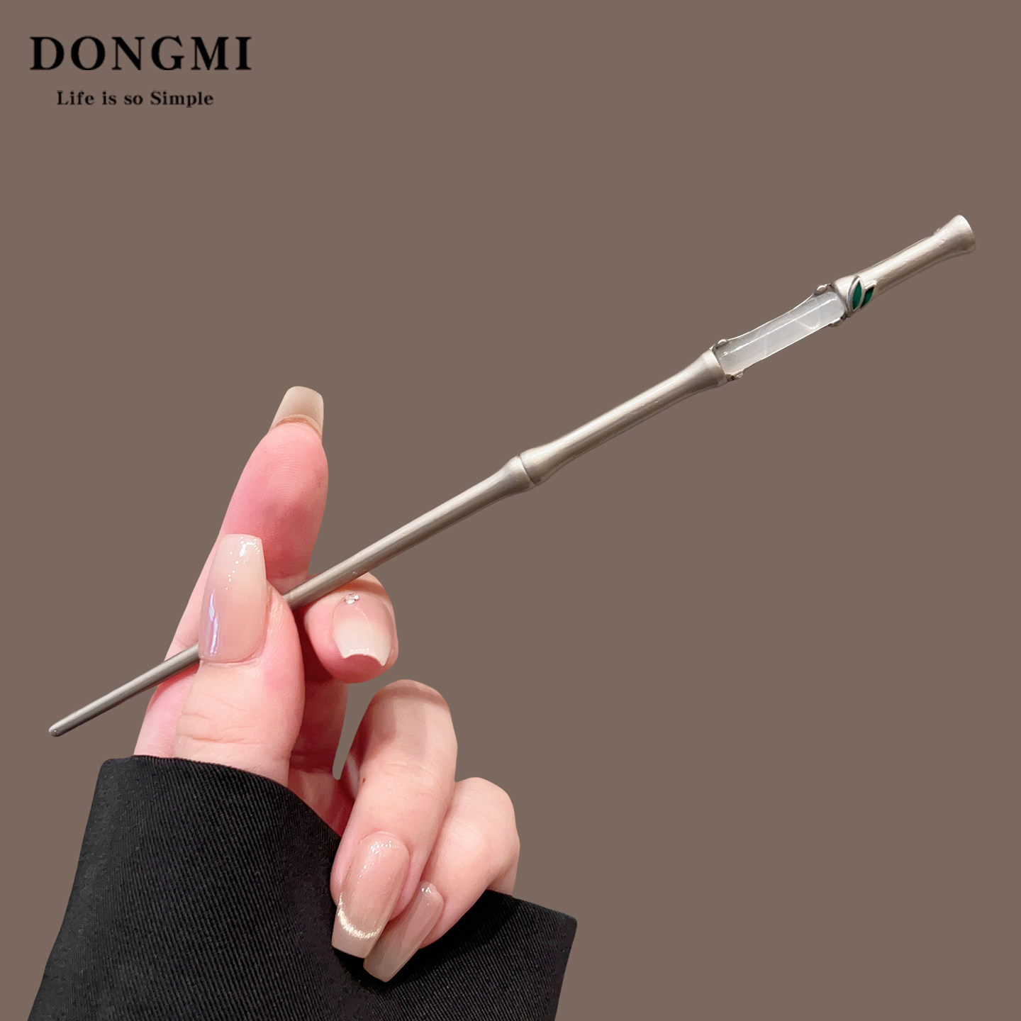 苍翠竹节发簪簪子中式古风高级感