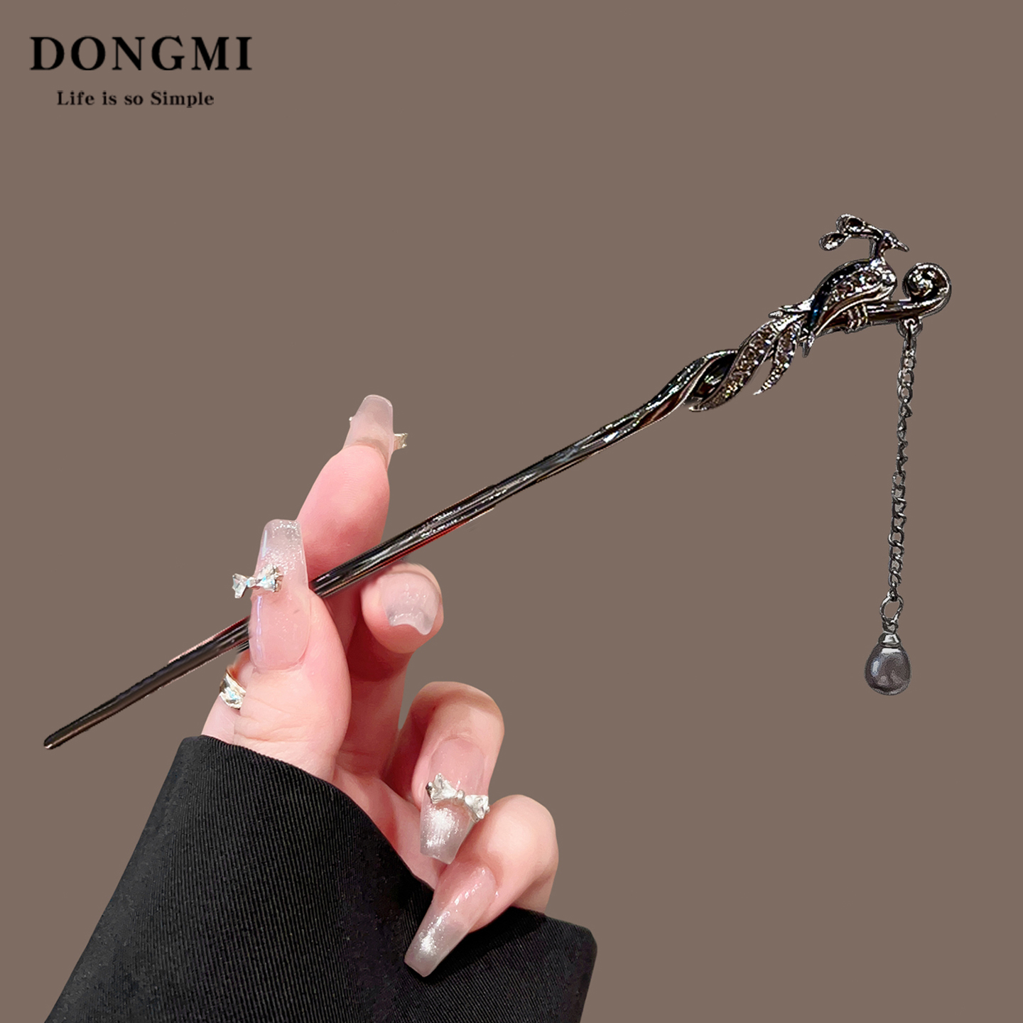 凤凰流苏发簪新中式盘发簪子头饰