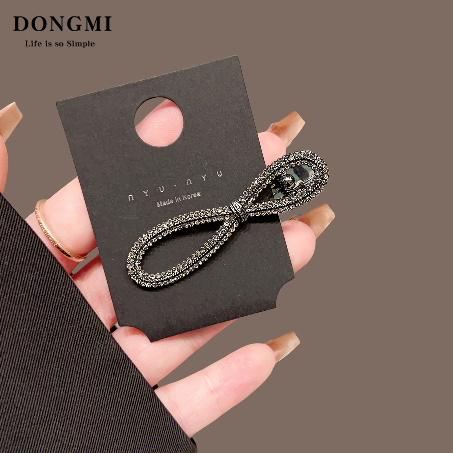 韩版轻奢气质蝴蝶结发夹2025新款高级感碎发侧边刘海鸭嘴夹子头饰